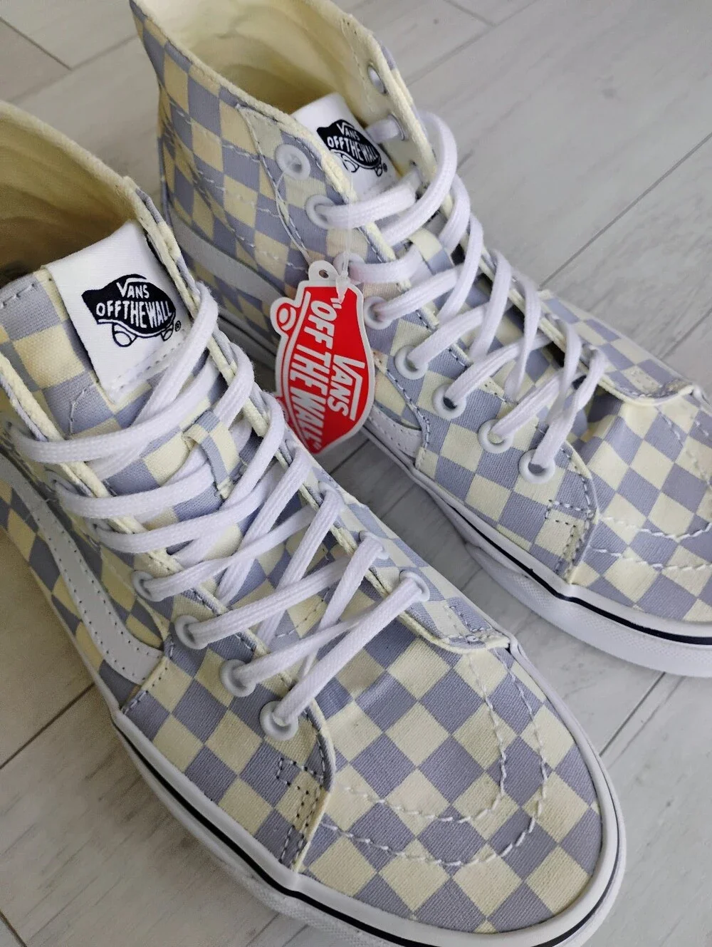 VANS NEW Sk8-Hi Tapered Checkerboard Shoes